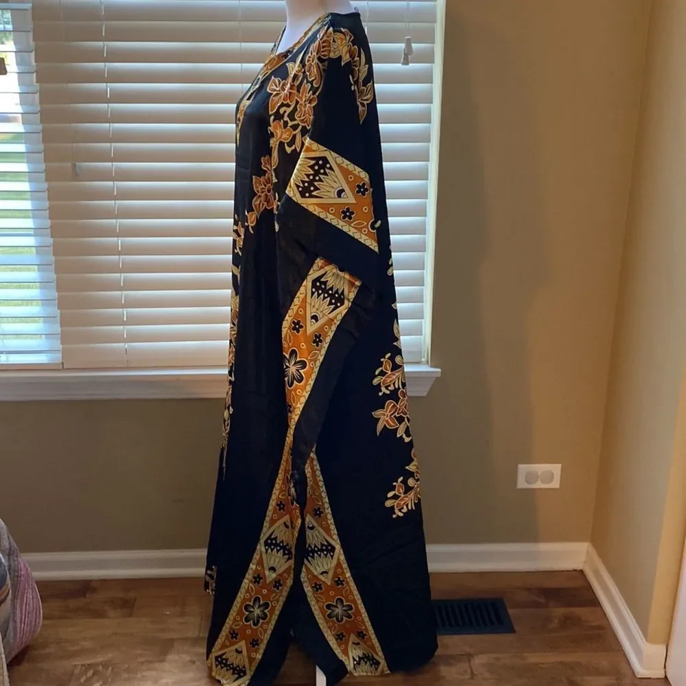 Winlar Caftan MuMu Kimono Swimsuit Coverup One Size